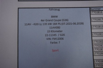 фото thumb №10, Капот бампер pas лампы led bmw i4 g26 c4p 15km