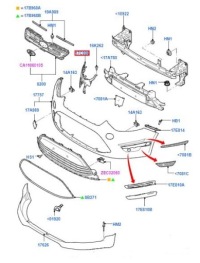 фото thumb №10, Направляющая бампера правый перед s-max 2010-15 _ 1791752