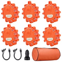 6xlampa предупредительная flara kogut stroboskop led магнит с hak na аккумулятор usb Доставка, фото thumb