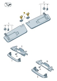фото thumb №1, Кронштейн захист сонцезахисний cupra 4g0857562a 4pk