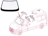 Ущільнювач  скло передні  до mercedes sprinter w906 в Україні, фото thumb