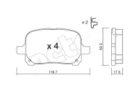 фото thumb №1, Metelli гальмівні колодки гальмівні lexus es 3.0 mcv30_. mcv