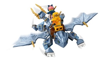 LEGO NINJA GO 71810 NIEBIESKI SMOK RUCHOMY SMOCZĄTKO FIGURKI RIYU FIGURKA