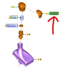 фото thumb №1, Накладка важіль перемикання передач перемикання передач focus transit mondeo