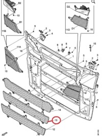 фото thumb №2, Решітка сітка решітка верхньої середня scania s r 17