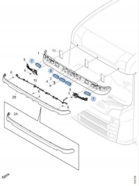фото thumb №2, Лампа лампа габаритний ліхтар led накладка scania r s p g ngs 2252783 оригінал