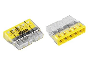 Złączka COMPACT do puszek inst. 5x WAGO 2273-205