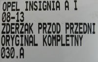 фото thumb №14, 030.zderzak перед opel insignia a 08-13
