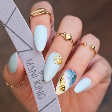 Pilniczki do Paznokcib100/180 Banan Zestaw ManiKing 10 sztuk Pedicure