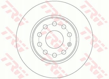 фото thumb №14, Диск тормозная зад l/p audi a1, a3, q2, tt seat altea, altea xl, ateca,