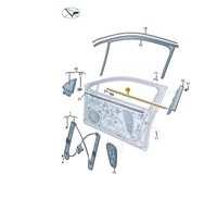 фото thumb №1, Vw atlas ca1 cross sport передняя часть правый outer молдинг 3cn837476a2mg