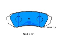 фото thumb №1, Ate 13.0460-5749.2 набор тормозных колодок тормозных, тормоза дисковые