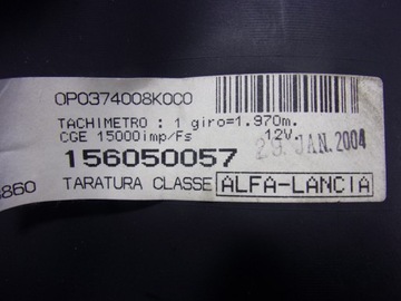 фото thumb №6, Alfa romeo 166 рестайлинг 2.4 jtd спидометр 156050057