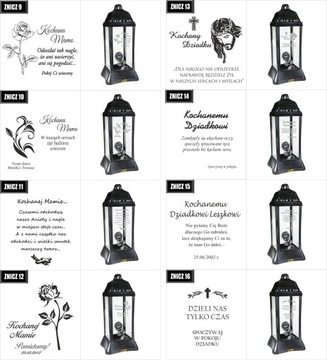 ZNICZ LAMPION z dedykacją TWOIM GRAWEREM dla babci