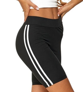 Спортивные леггинсы Короткие велосипедные шорты MORAJ в полоску - L/XL