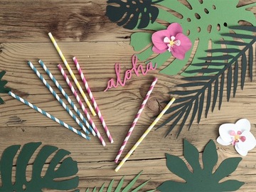 Гавайские украшения ALOHA тропические листья 21 шт.