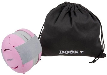 Słuchawki ochronne dziecięce DOOKY wyciszające wygłuszające pink 0+