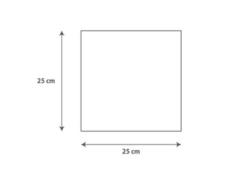 Стеклянная подставка для свечей 25x25 см 495e