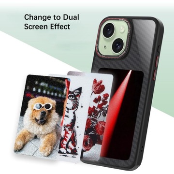 Чехол для телефона с рисунком «сделай сам» с NFC для iPhone 15, 3-цветный чехол для дисплея с электронными чернилами