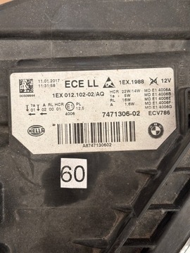 фото thumb №11, Bmw f30 f31 рестайлинг лампа передняя правая полный led европа 7471306