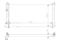 Радиатор воды renault master mascott 11 03-2009 abakus Цена, фото thumb