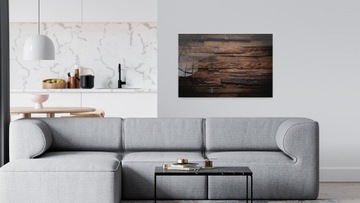 Магнитная стеклянная доска DARK WOOD 60x40см