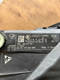 Audi q3 83a фара правый  передняя правая  перед full led 83a941034 европа Недорого, фото thumb