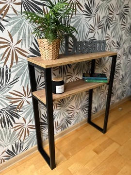 Стол консольный, Стол консольный, Туалетный столик LOFT 60х25х87 Дуб