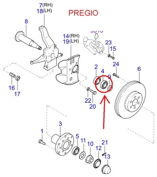фото thumb №8, Сальник ступицы перед kia k2500 k2900 зад sorento