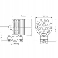 фото thumb №6, Фары rowerowe fan фары наружное dom