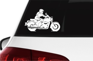 Автомобильная наклейка MOTOR Chopper Мотоциклист 15см