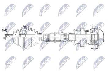 фото thumb №10, Піввісь привідна передня права vw skoda 1k0407272cr