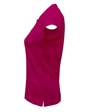 Polówka damska polo REGULAR JHK malinowa 2XL
