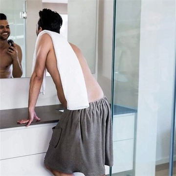 КИЛТ БАННОЕ ПОЛОТЕНЦЕ ТУНИКА ДЛЯ САУНЫ ПАРЕО МУЖСКОЙ ХАЛАТ SPA GYM L