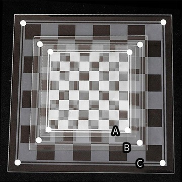 Элегантные стеклянные наборы шахмат и стеклянная настольная игра