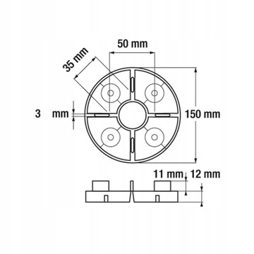 WSPORNIK Tarasowy 12mm Zabudowa Tarasu, OGRÓD