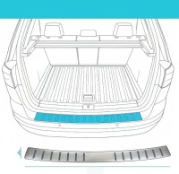 фото thumb №7, Защита порога багажника vw t-roc 2017-2025 сталь нержавеющая защита