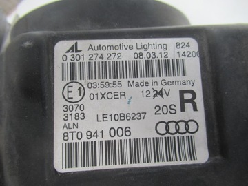 фото thumb №14, Audi a5 8t b8 11- лампа правая некорректируемая bi ксенон bi-xenon 8t0941006