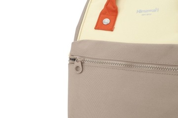 Plecak do samolotu wizzair Himawari 1027 na laptopa 15 + etui mięt-brąz-żół