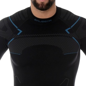 THERMOACTIVE мужская футболка BRUBECK THERMO ЧЕРНАЯ