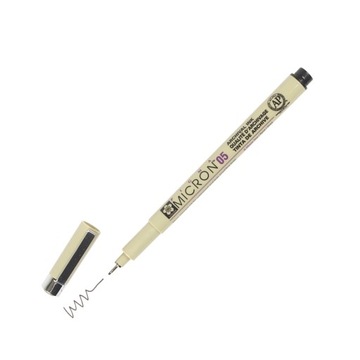 Тонкая подводка Sakura Pigma Micron 05, черная