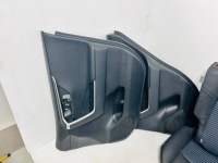 фото thumb №8, Rav4 v гібрид сидіння заднє сидіння обшивки шкіра комплект selection niebieska nić