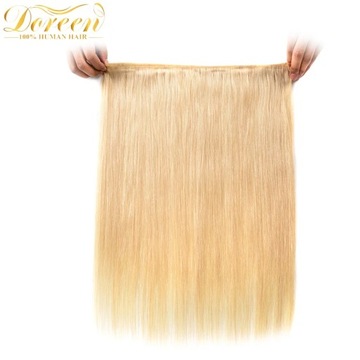 Doreen 100% Human Hair bundles Brazilian Straight Hair Weaves Weft