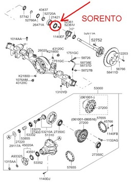 фото thumb №6, Сальник ступицы перед kia k2500 k2900 зад sorento