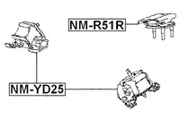 фото thumb №2, Febest подушка двигателя передняя nissan pathfinder r51m