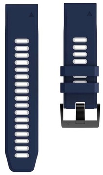 GRANATOWO-BIAŁY Pasek Garmin Fenix 5S Plus (Tech-Band)