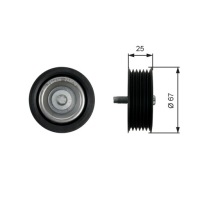 фото thumb №1, Ролик натяжная ремень поликлиновый mercedes cls c218 cls shooting brake x21