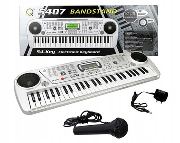 KEYBOARD Organy Pianino DLA DZIECI Organki Elektryczne + Mikrofon Pianinko