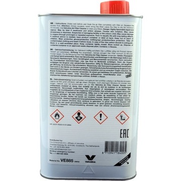 Масло для воздушного фильтра Valvoline 1л.