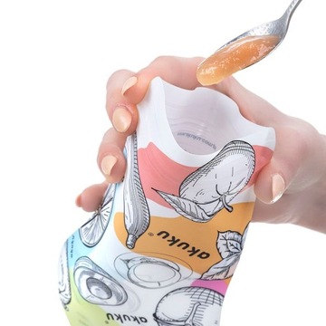 AKUKU SACHETS, МНОГОРАЗОВЫЕ ТРУБКИ ДЛЯ ЕДЫ, 5 шт.